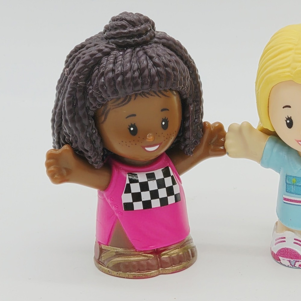 Lot 4 Fisher-Price Little People Barbie Race Car Swimming African American *READ - Picture 2 of 16